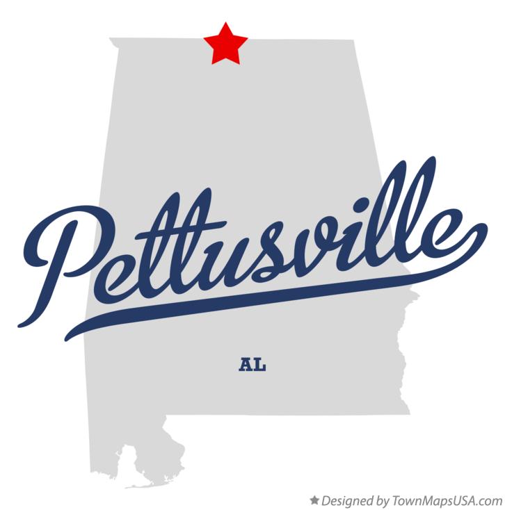 Map of Pettusville Alabama AL