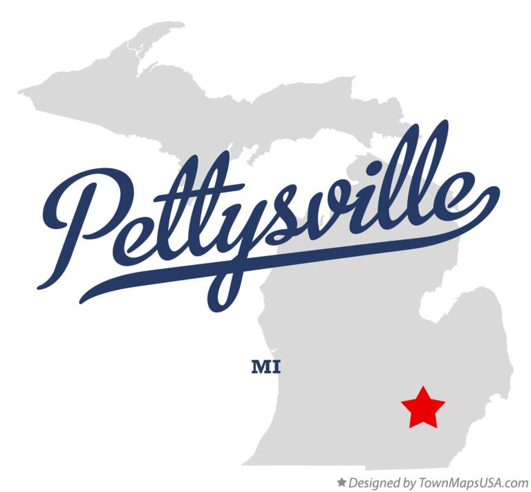 Map of Pettysville Michigan MI
