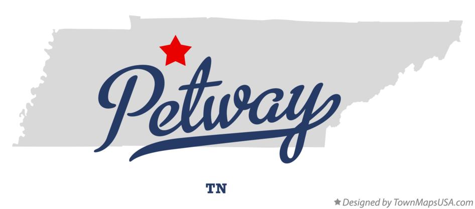 Map of Petway Tennessee TN