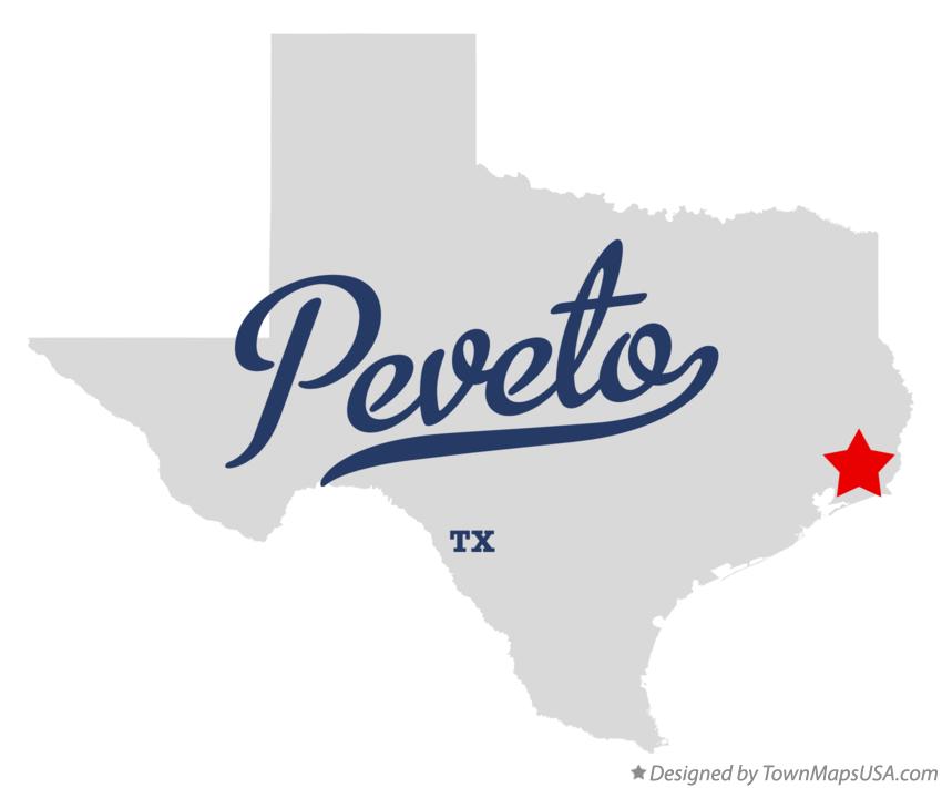Map of Peveto Texas TX