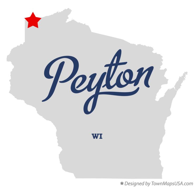 Map of Peyton Wisconsin WI