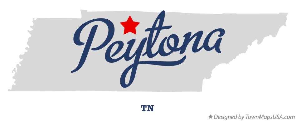 Map of Peytona Tennessee TN