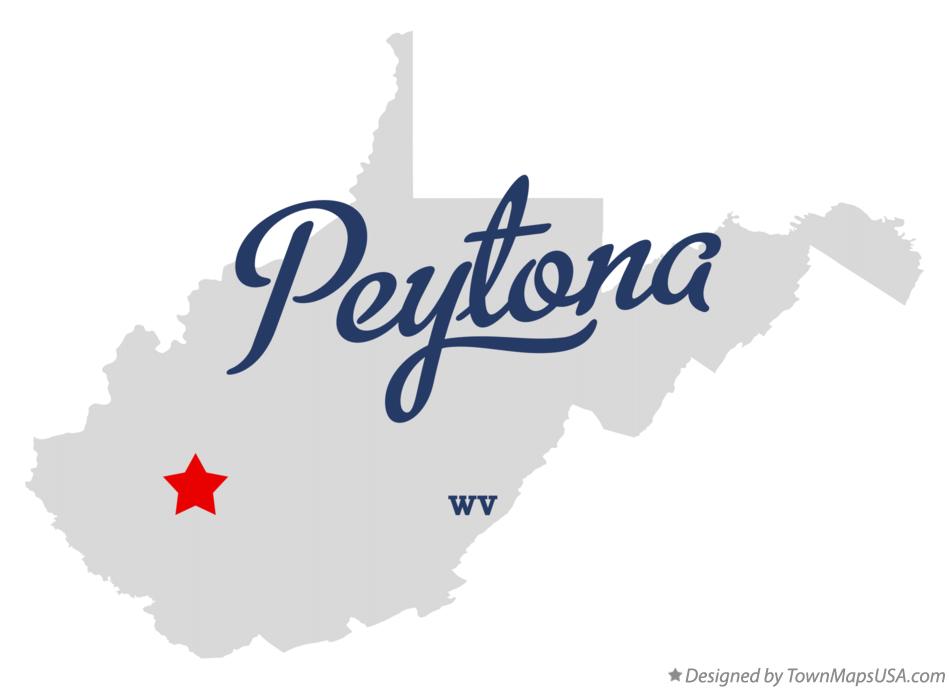 Map of Peytona West Virginia WV