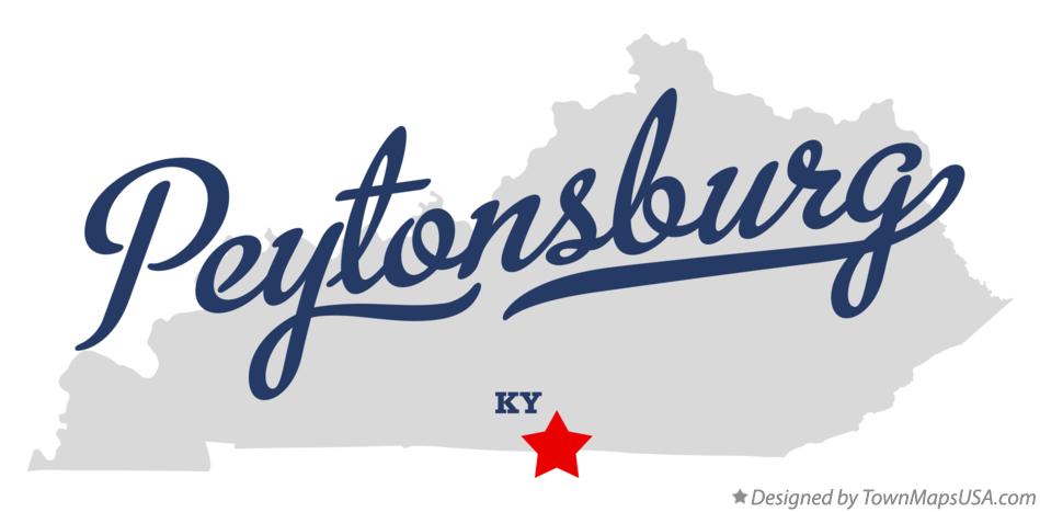 Map of Peytonsburg Kentucky KY