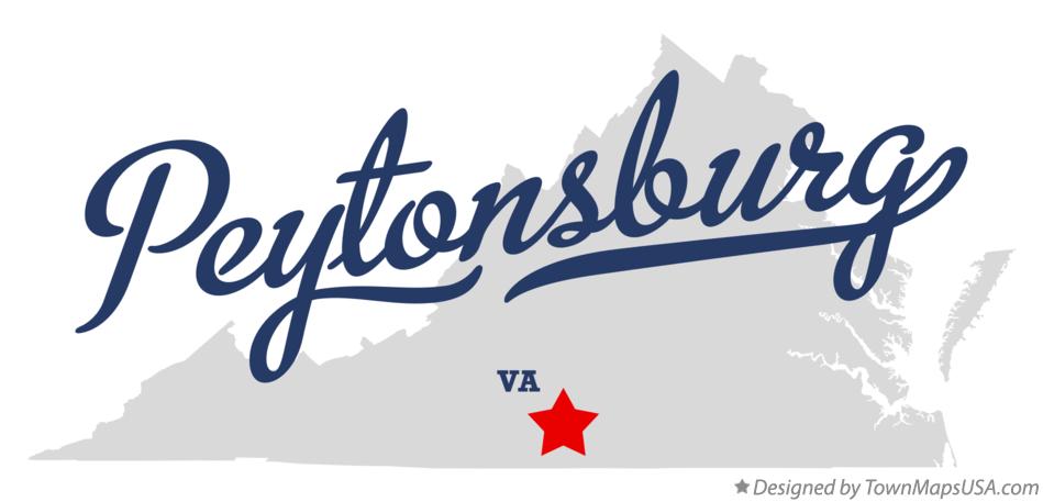 Map of Peytonsburg Virginia VA