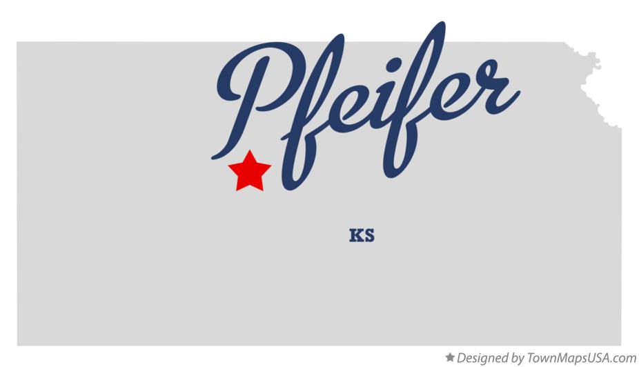 Map of Pfeifer Kansas KS