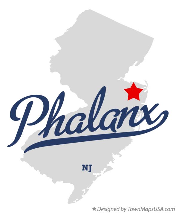 Map of Phalanx New Jersey NJ