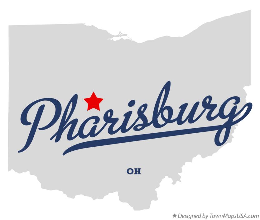 Map of Pharisburg Ohio OH