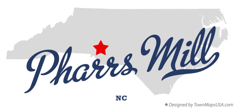 Map of Pharrs Mill North Carolina NC