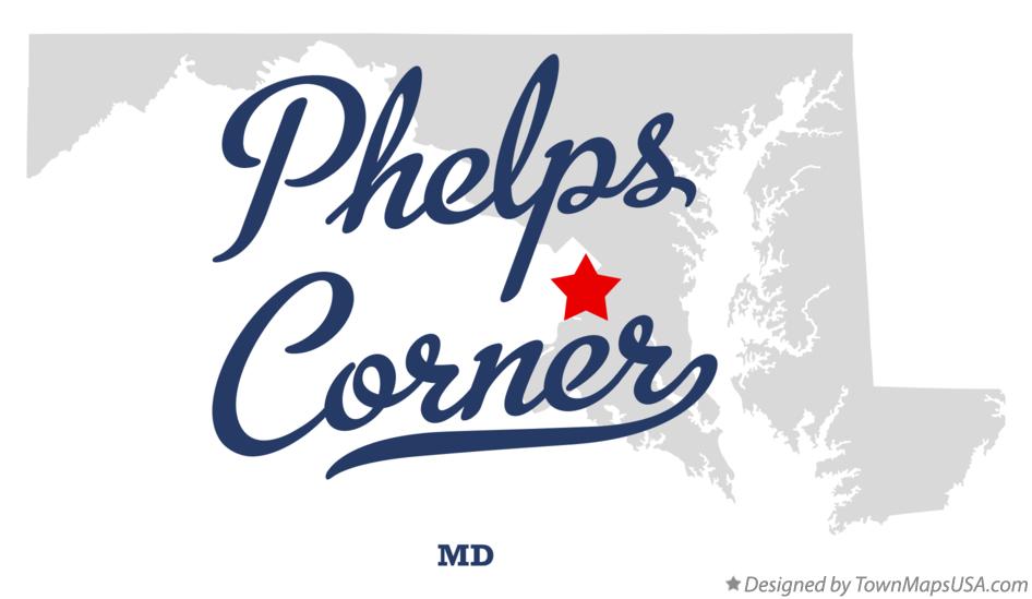 Map of Phelps Corner Maryland MD