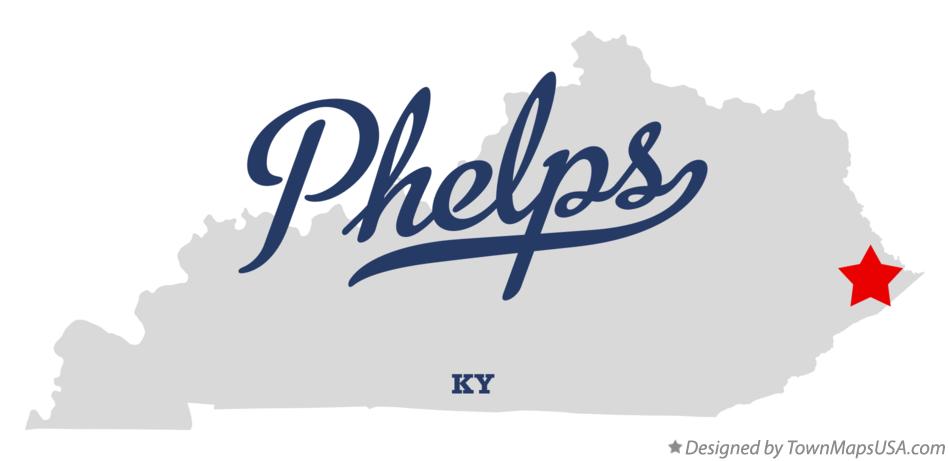 Map of Phelps Kentucky KY