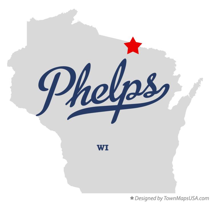 Map of Phelps Wisconsin WI