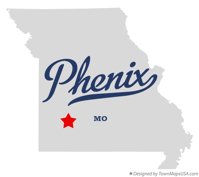 Map of Phenix Missouri MO