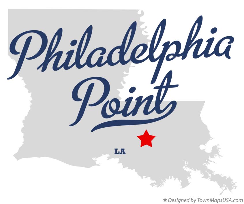 Map of Philadelphia Point Louisiana LA