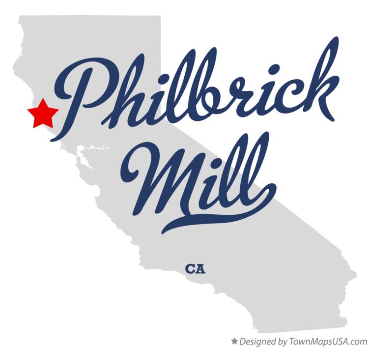 Map of Philbrick Mill California CA
