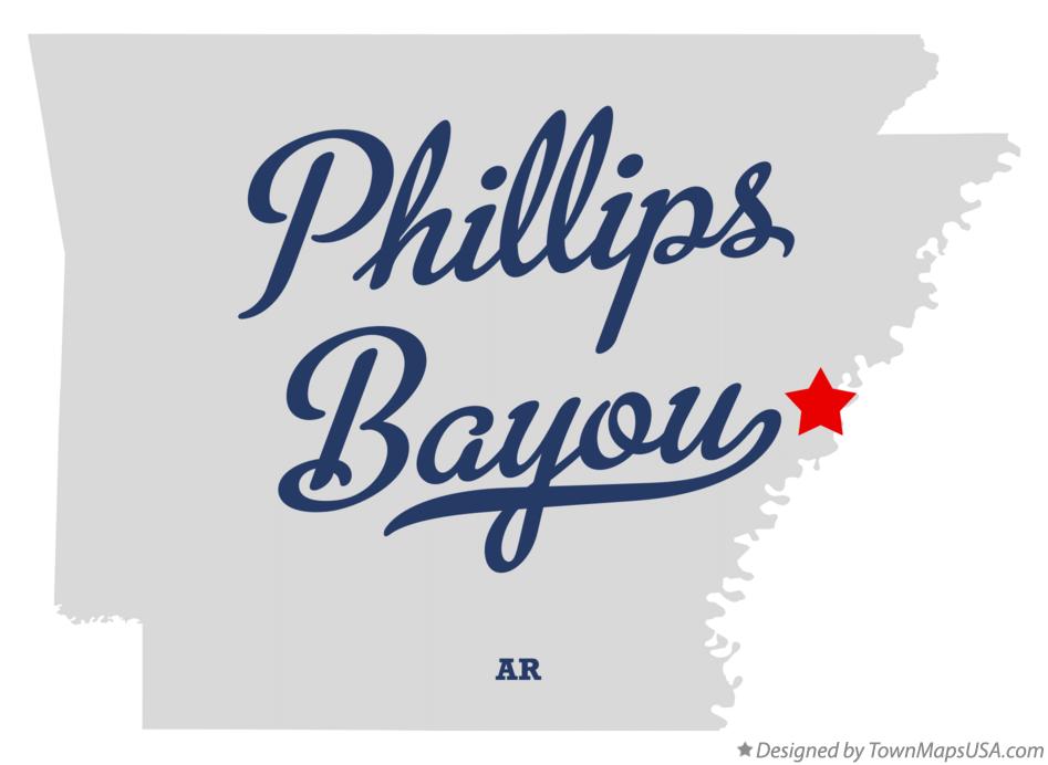 Map of Phillips Bayou Arkansas AR
