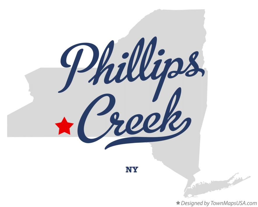 Map of Phillips Creek New York NY