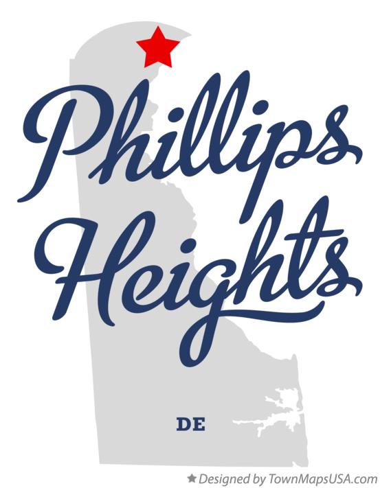 Map of Phillips Heights Delaware DE