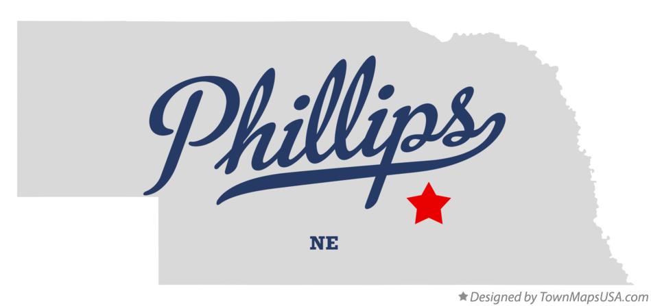 Map of Phillips Nebraska NE