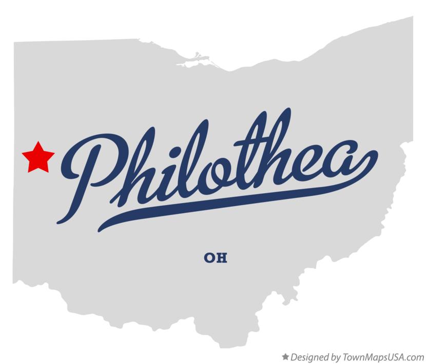 Map of Philothea Ohio OH