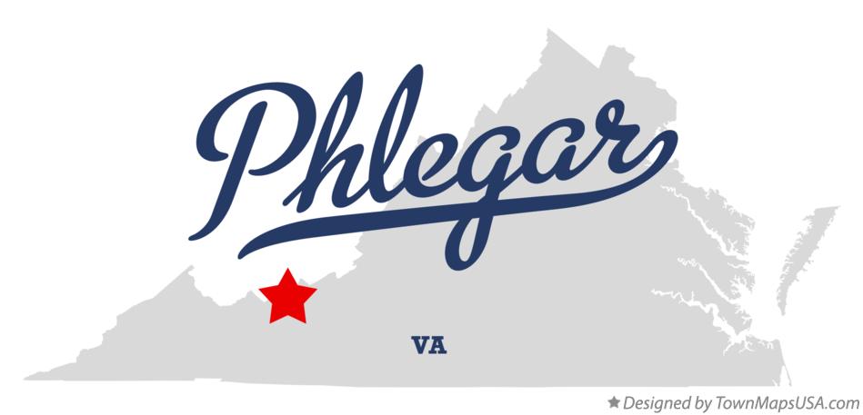 Map of Phlegar Virginia VA