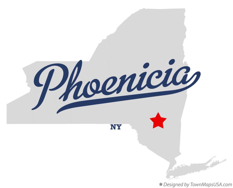 Map of Phoenicia New York NY