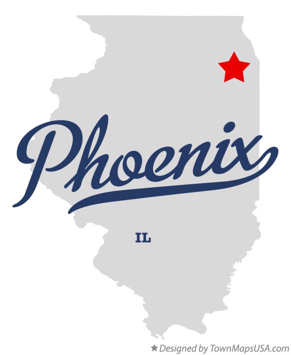 Map of Phoenix Illinois IL