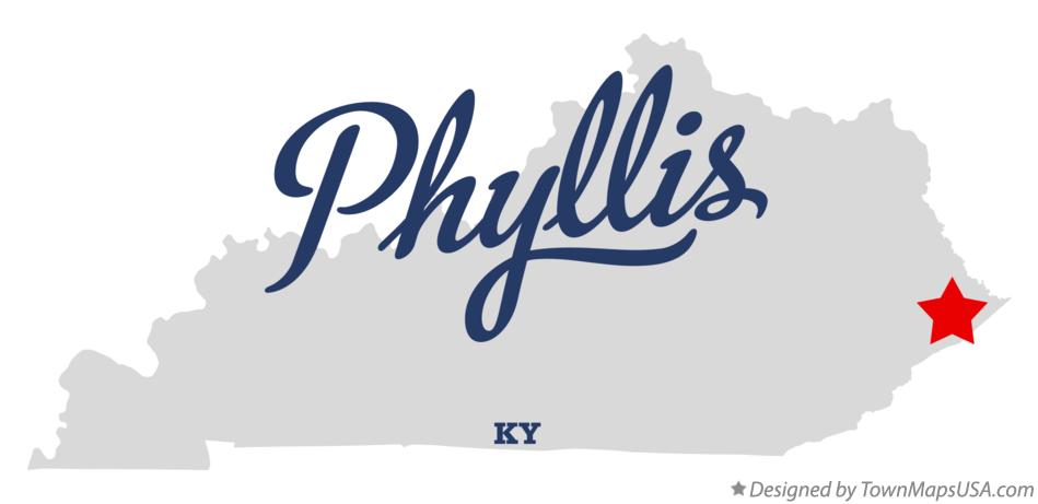 Map of Phyllis Kentucky KY