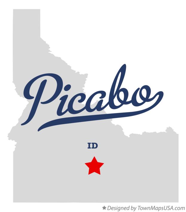 Map of Picabo Idaho ID