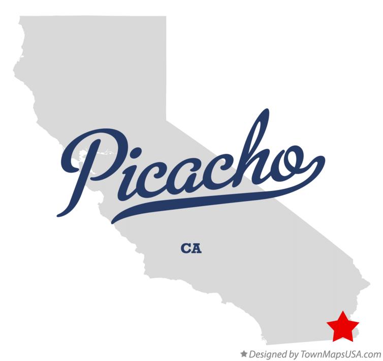 Map of Picacho California CA