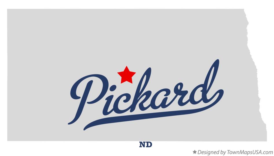 Map of Pickard North Dakota ND
