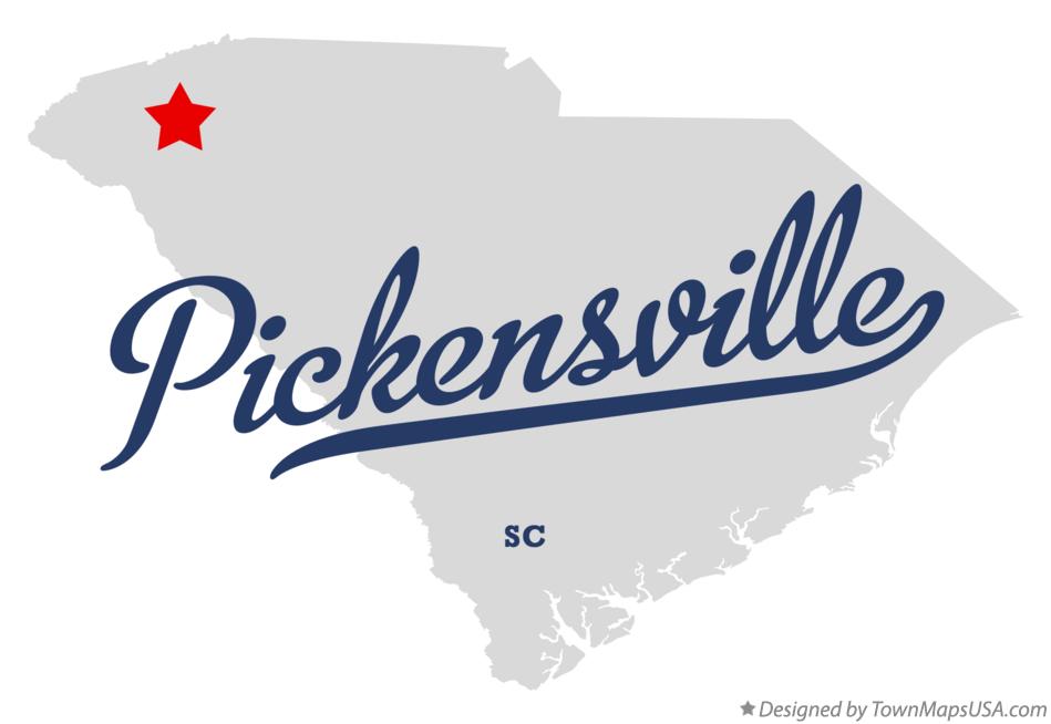 Map of Pickensville South Carolina SC