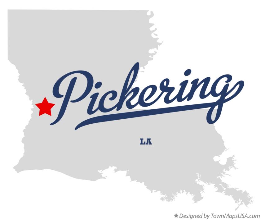Map of Pickering Louisiana LA