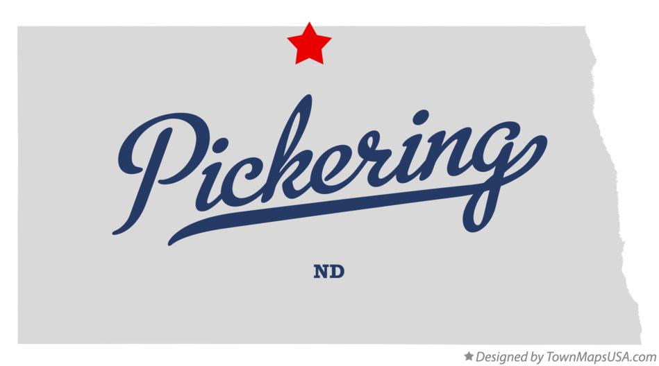 Map of Pickering North Dakota ND
