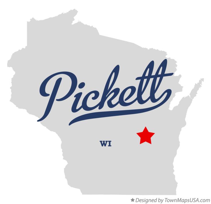 Map of Pickett Wisconsin WI
