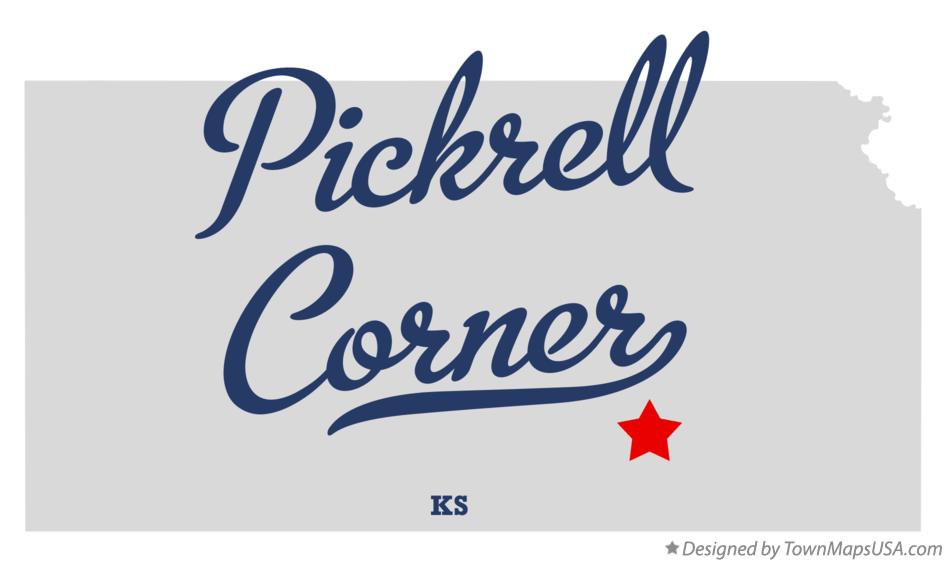 Map of Pickrell Corner Kansas KS