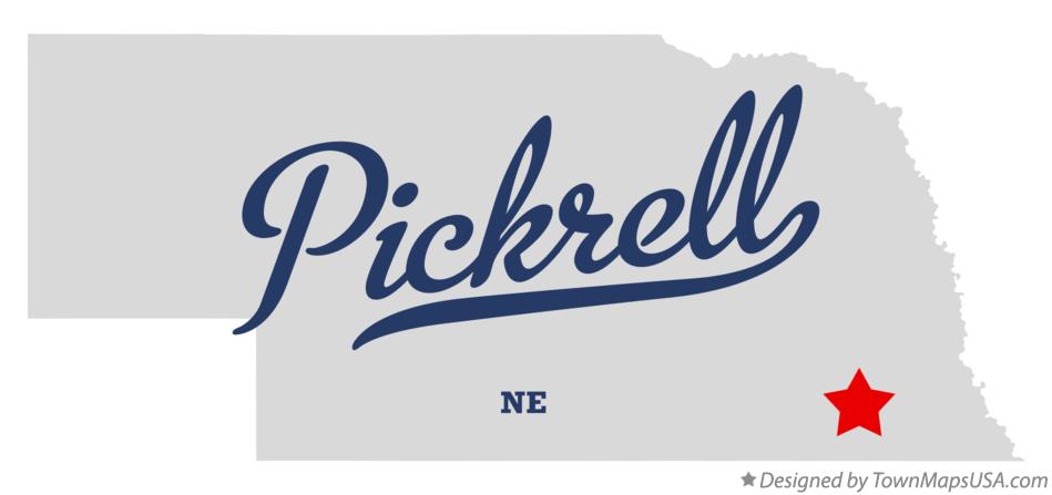 Map of Pickrell Nebraska NE