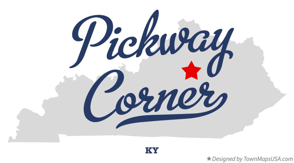 Map of Pickway Corner Kentucky KY