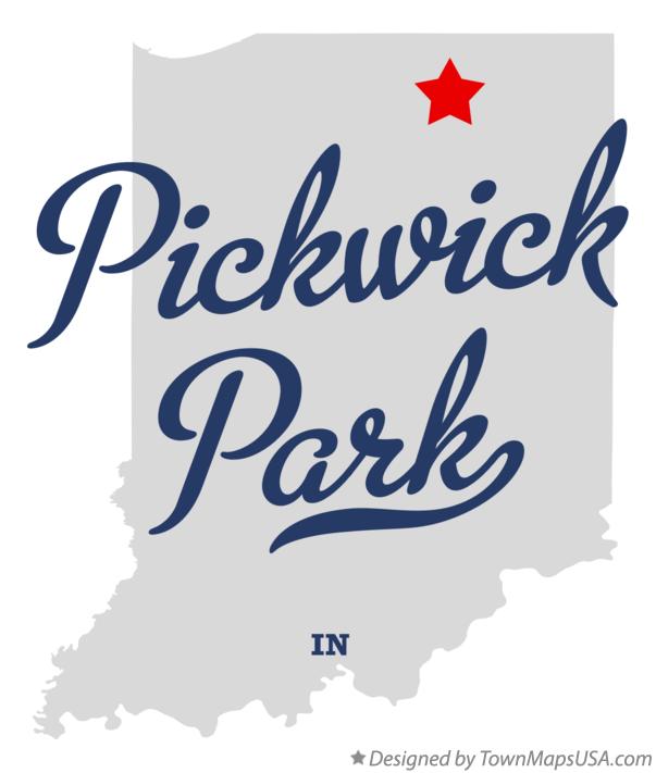 Map of Pickwick Park Indiana IN