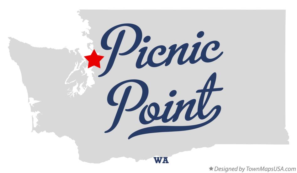Map of Picnic Point Washington WA