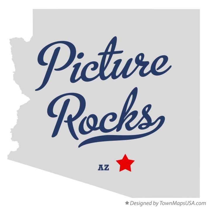 Map of Picture Rocks Arizona AZ