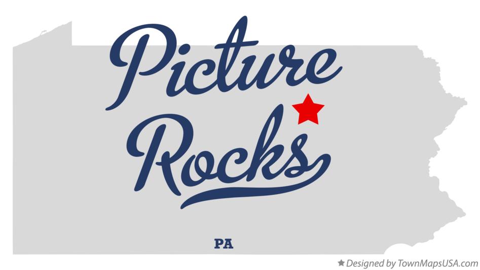 Map of Picture Rocks Pennsylvania PA