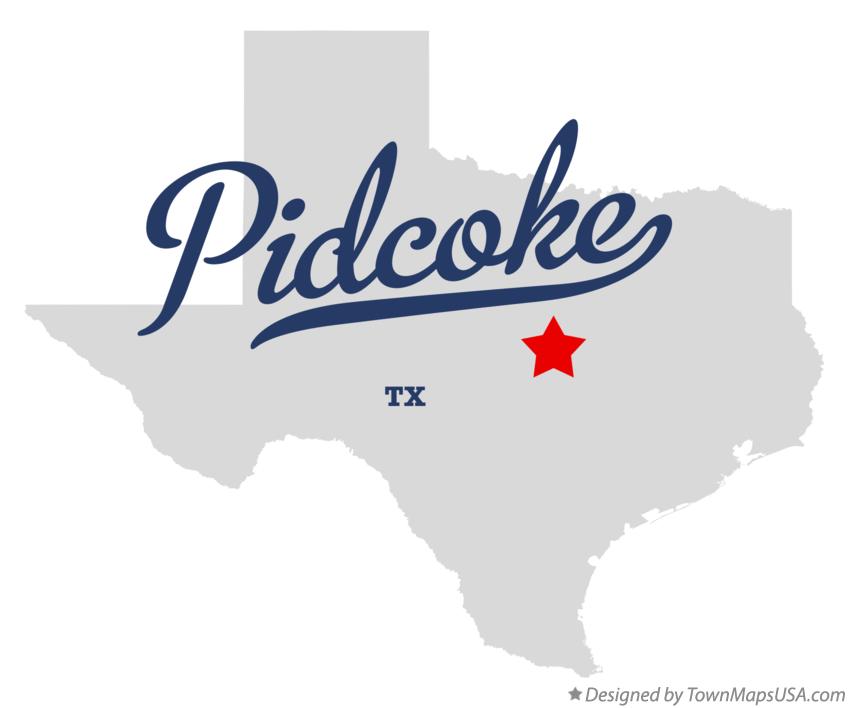 Map of Pidcoke Texas TX
