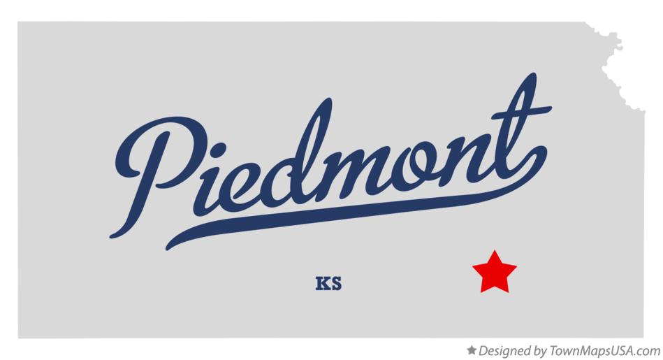 Map of Piedmont Kansas KS