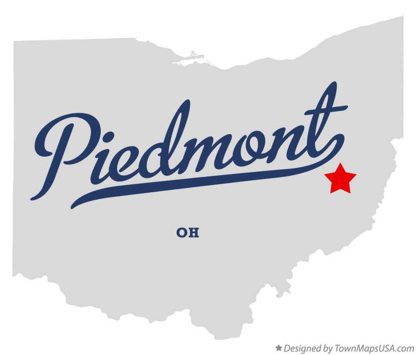 Map of Piedmont Ohio OH