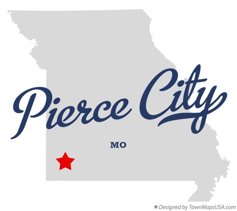 Map of Pierce City Missouri MO