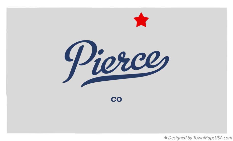 Map of Pierce Colorado CO