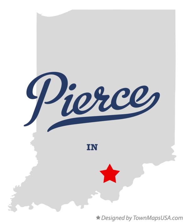 Map of Pierce Indiana IN