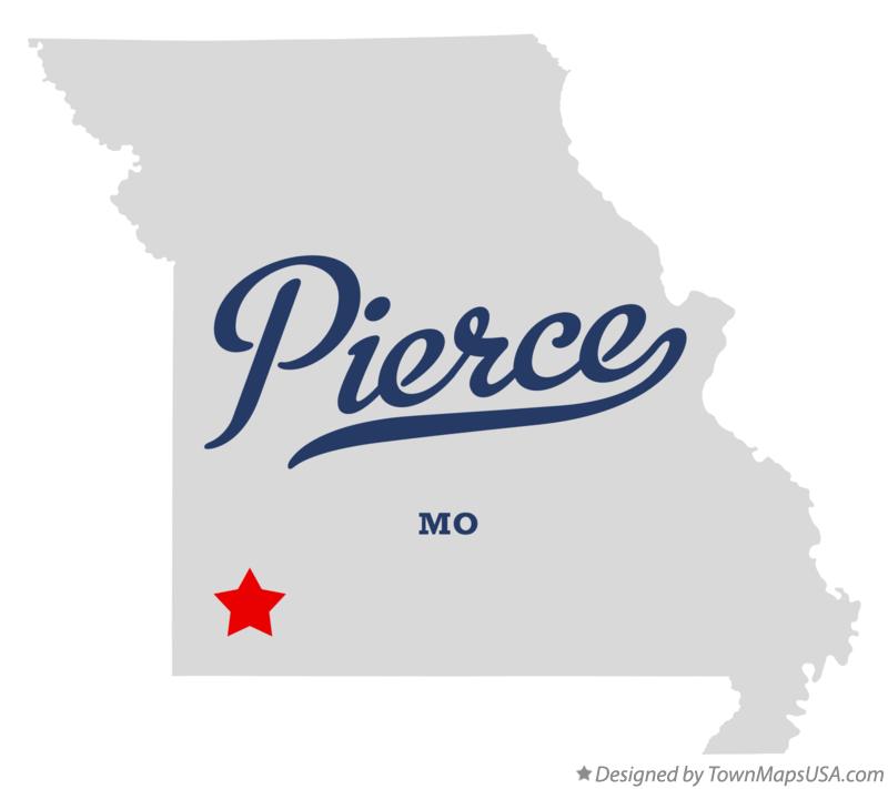 Map of Pierce Missouri MO