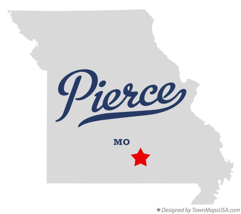 Map of Pierce Missouri MO